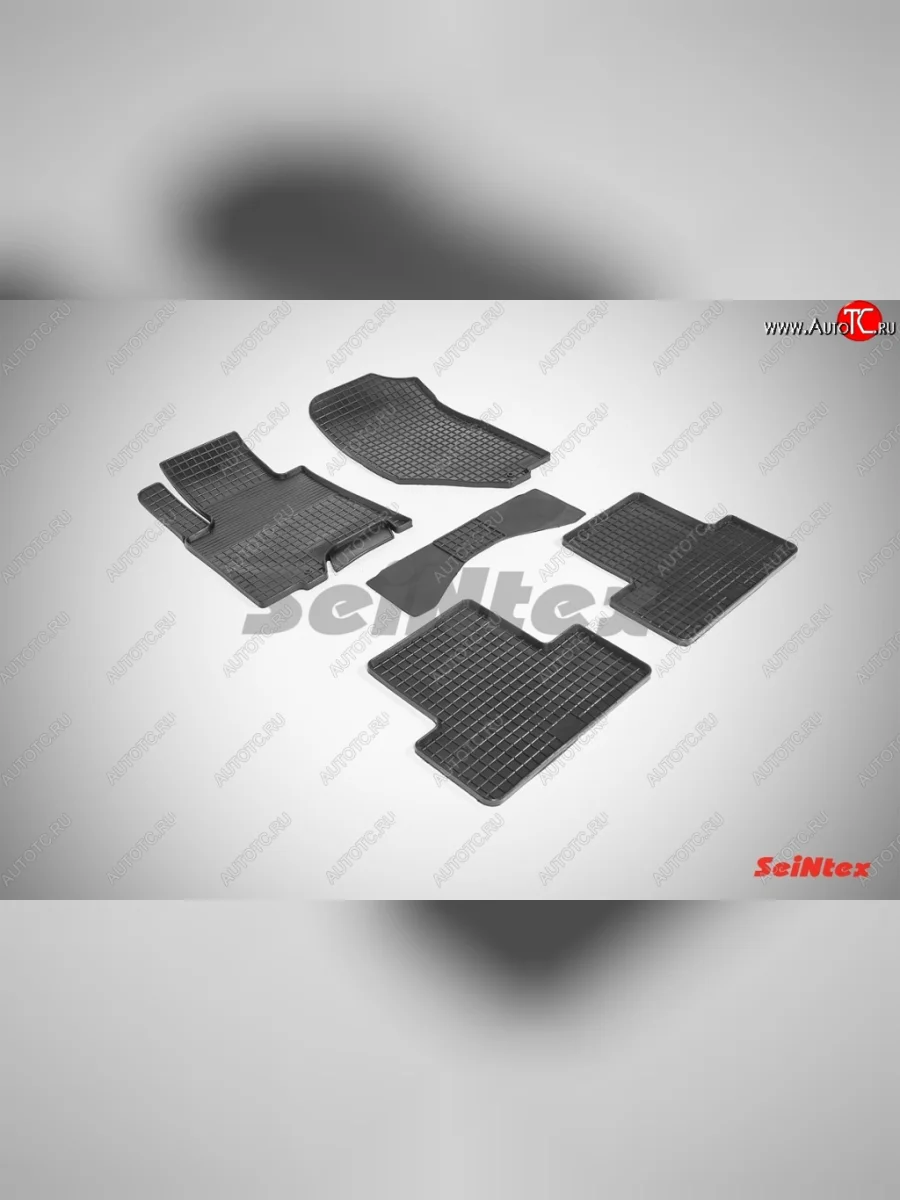 Износостойкие коврики в салон с рисунком Сетка SeiNtex Premium 4 шт. (резина)  INFINITI Qx50 (2013-2016) J50  в Самаре Самарской области