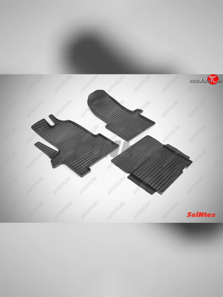 Износостойкие коврики в салон с рисунком Сетка SeiNtex Premium 4 шт. (резина) Iveco Daily (1999-2006)  в Перми Пермском крае