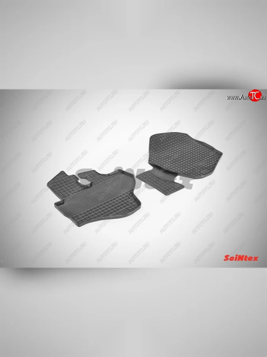 Износостойкие коврики в салон с рисунком Сетка SeiNtex Premium 2 шт. (резина) KIA Bongo 4 PU рестайлинг (2012-2025)  с доставкой в г. Пермь
