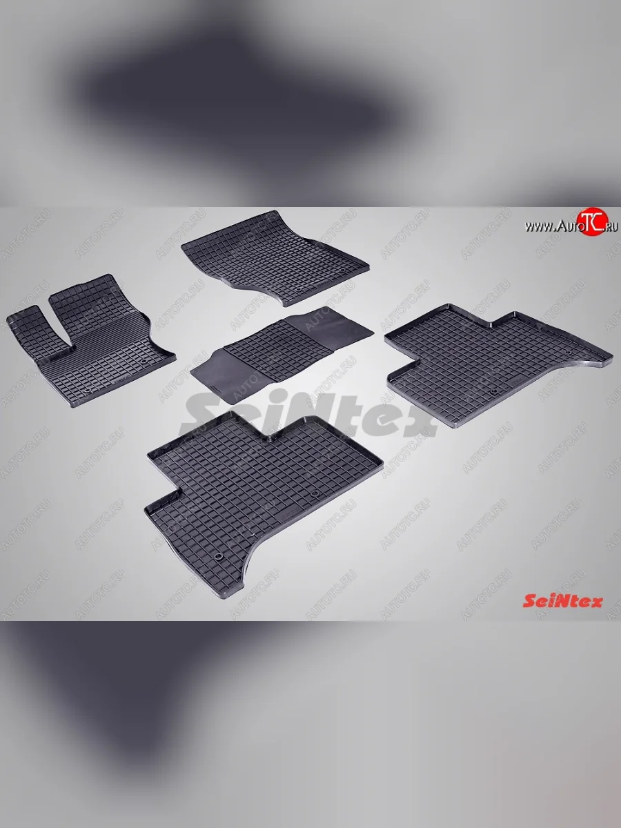 Износостойкие коврики в салон с рисунком Сетка SeiNtex Premium 4 шт. (резина)  Land Rover Range Rover Sport (2013-2022) 2 L494  в Самаре Самарской области