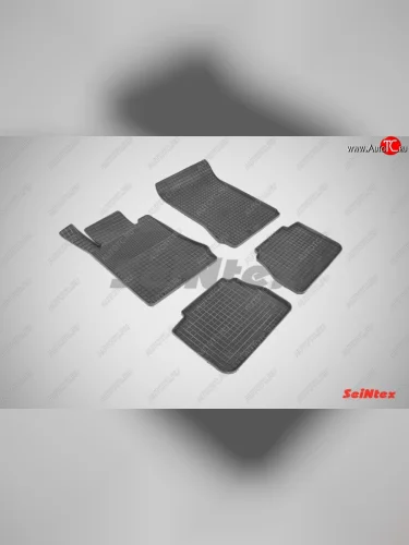 Износостойкие коврики в салон с рисунком Сетка SeiNtex Premium 4 шт. (резина) Mercedes-Benz E-Class  W210 (1996-2003) дорестайлинг седан, дорестайлинг универсал, универсал рестайлинг