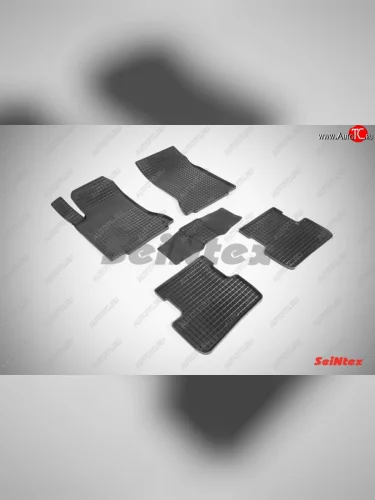 Износостойкие коврики в салон с рисунком Сетка SeiNtex Premium 4 шт. (резина) Mercedes-Benz A class  W176 (2012-2015) дорестайлинг, хэтчбэк 5 дв.