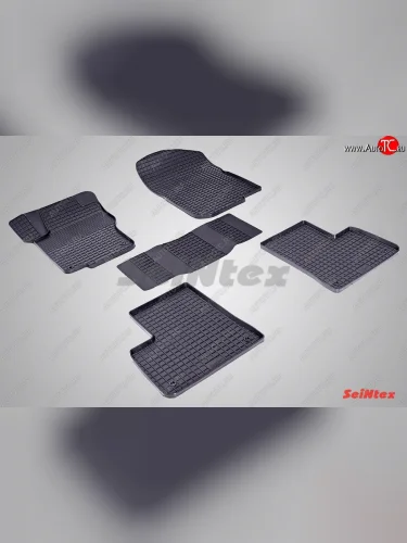 Износостойкие коврики в салон с рисунком Сетка SeiNtex Premium 4 шт. (резина) Mercedes-Benz ML class  W166 (2011-2015)