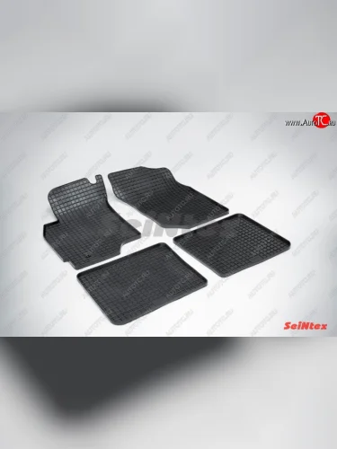 Износостойкие коврики в салон с рисунком Сетка SeiNtex Premium 4 шт. (резина) Mitsubishi Lancer 9 CS седан 1-ый рестайлинг (2003-2005)