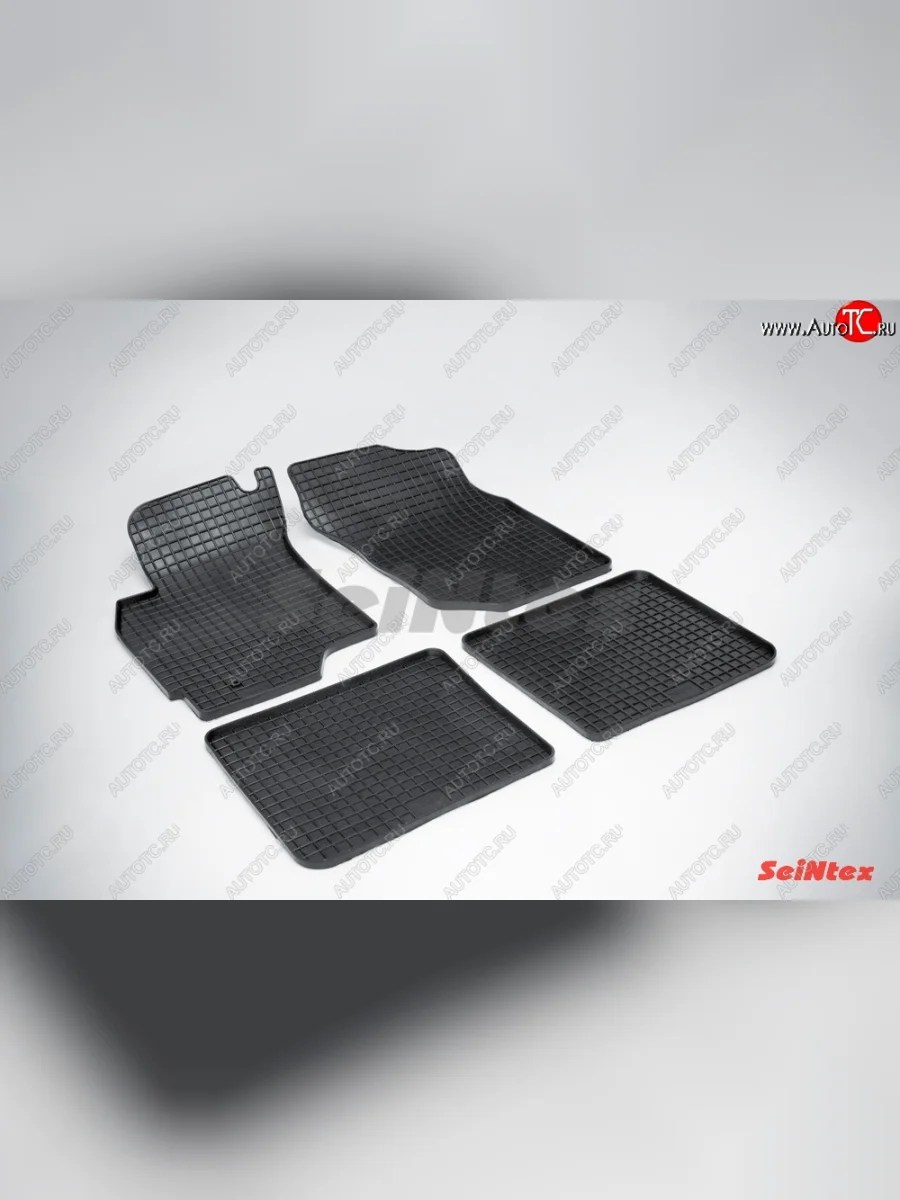 Износостойкие коврики в салон с рисунком Сетка SeiNtex Premium 4 шт. (резина) Mitsubishi Lancer 9 CS универсал 1-ый рестайлинг (2003-2005)  с доставкой в г. Керчь