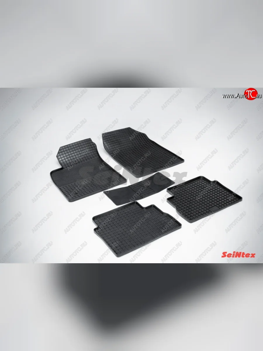 Износостойкие коврики в салон с рисунком Сетка SeiNtex Premium (резина) Opel Vectra C лифтбэк дорестайлинг (2002-2006)  в Керчи Республика Крым