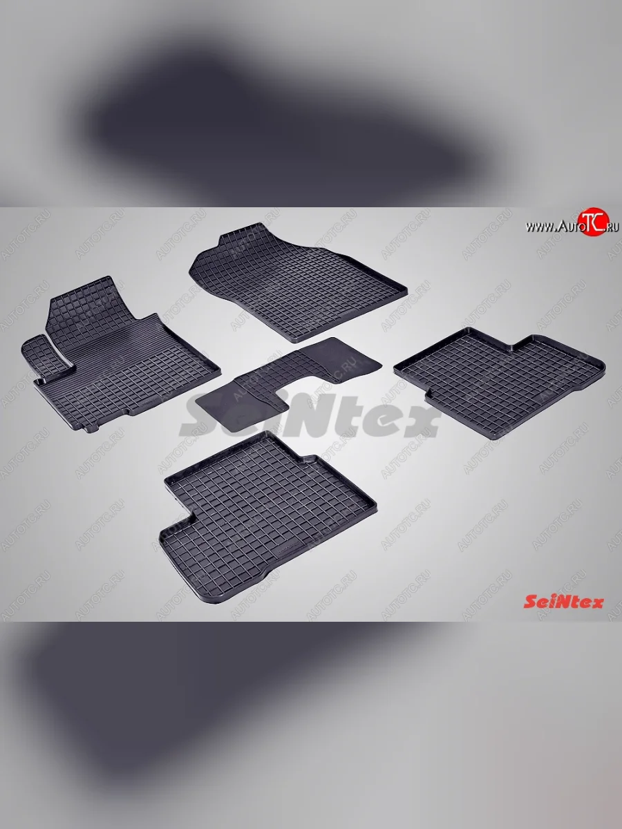 Износостойкие коврики в салон с рисунком Сетка SeiNtex Premium 4 шт. (резина) Suzuki Swift ZC72S дорестайлинг, хэтчбэк 5 дв. (2010-2013)  в Керчи Республика Крым