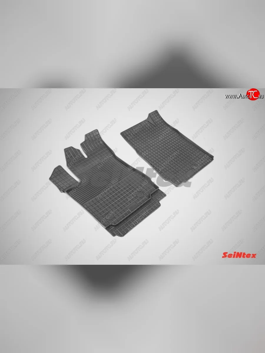 Износостойкие коврики в салон с рисунком Сетка SeiNtex Premium 2 шт. (резина)  Toyota Alphard (2015-2018) H30  в Самаре Самарской области