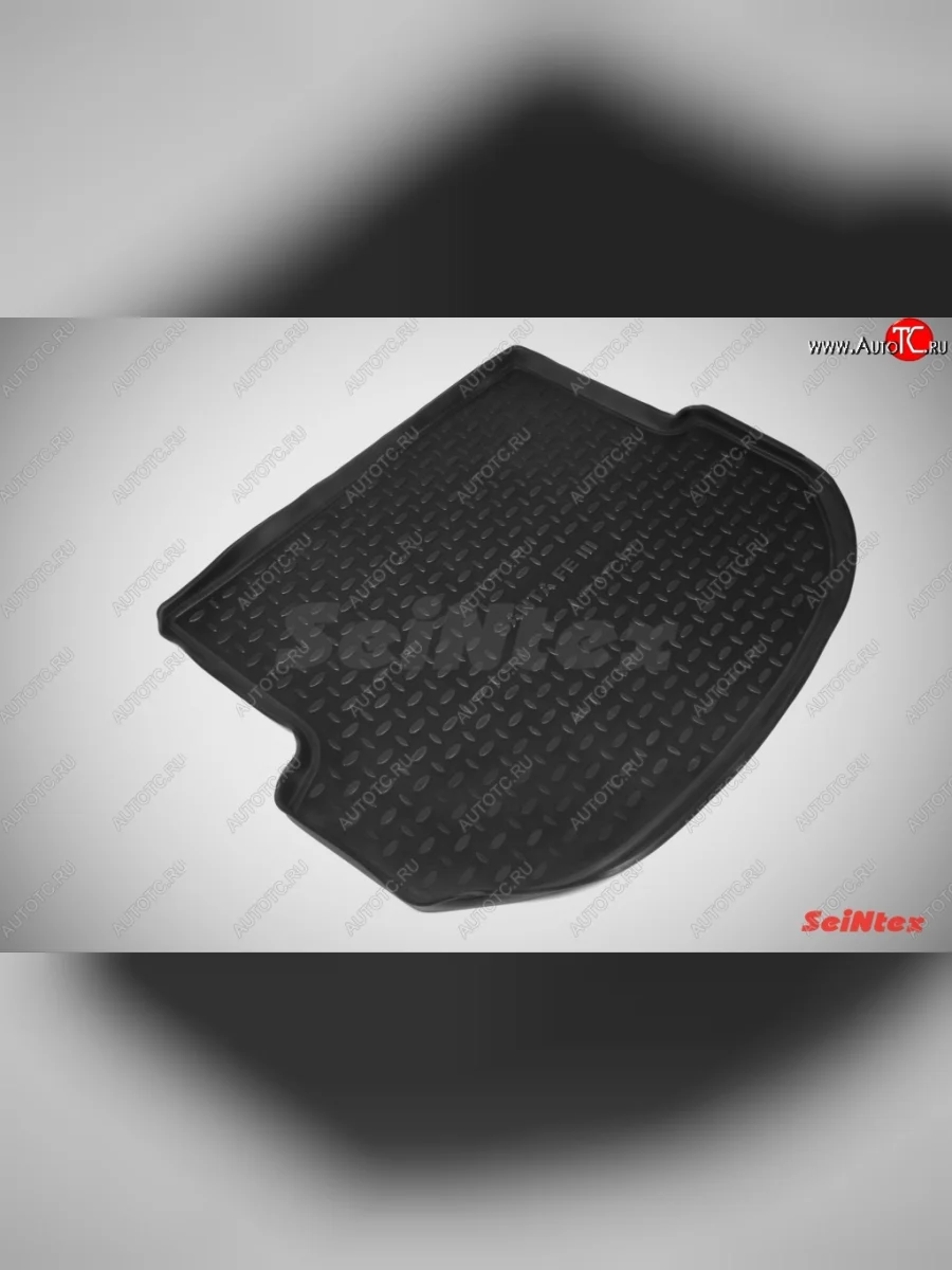 Коврик в багажник SeiNtex (полимер) Hyundai Santa Fe DM дорестайлинг (2012-2016)  в Перми Пермском крае