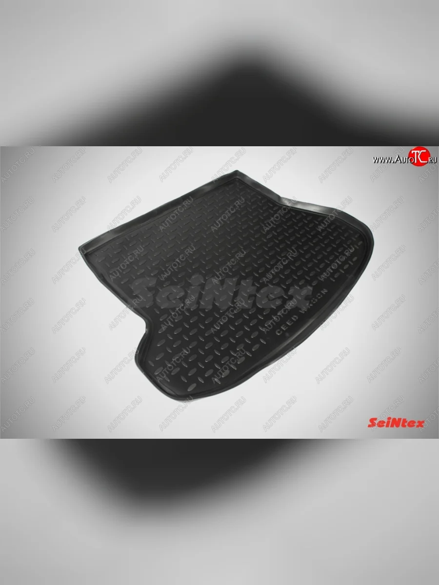 Коврик в багажник (универсал) SeiNtex (полимер) KIA Ceed 1 ED рестайлинг, хэтчбэк 5 дв. (2010-2012)  с доставкой в г. Керчь