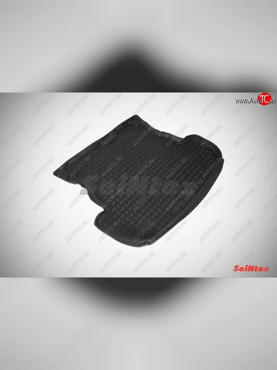 Коврик в багажник SeiNtex (полимер) Mitsubishi Outlander GF дорестайлинг (2012-2014)  в Самаре Самарской области