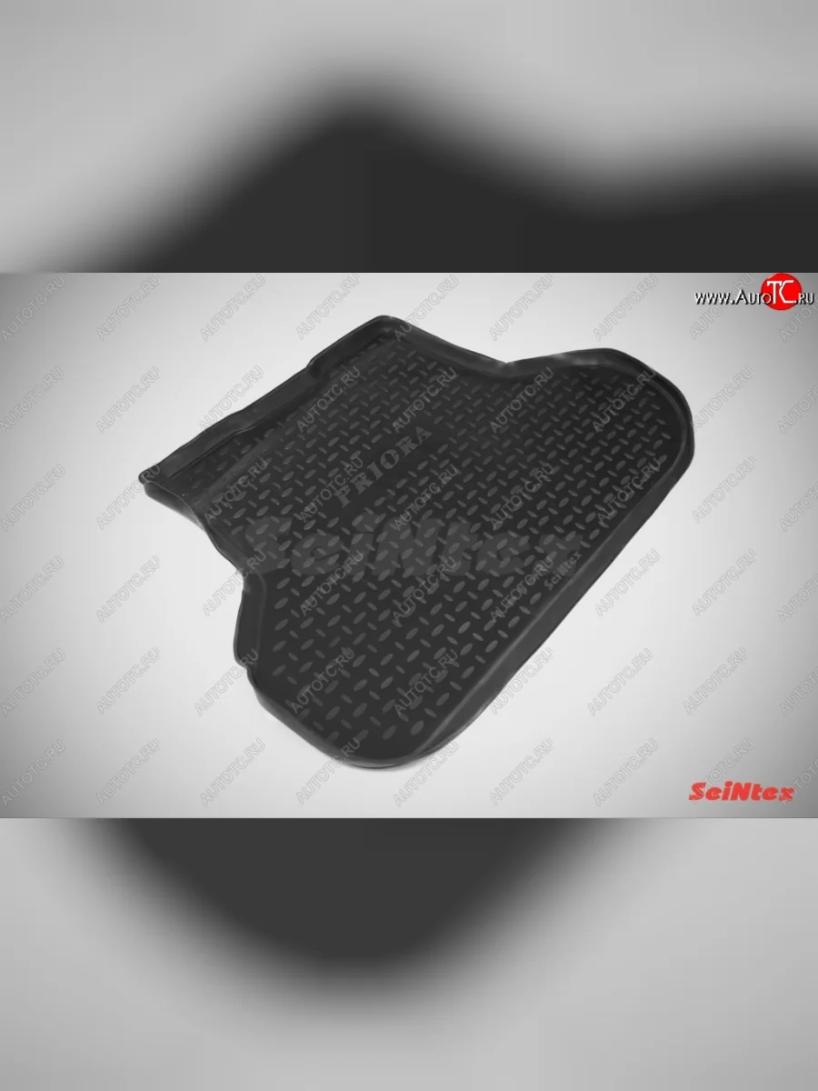 Коврик в багажник SeiNtex (полимер) Лада ВАЗ Приора 2170 седан дорестайлинг (2007-2014)  в Перми Пермском крае
