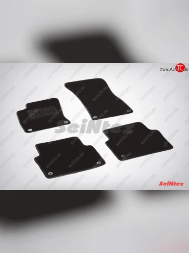Износостойкие коврики в салон SeiNtex Premium LUX 4 шт. (ворсовые) Audi A8  D4 (2009-2013) дорестайлинг, седан