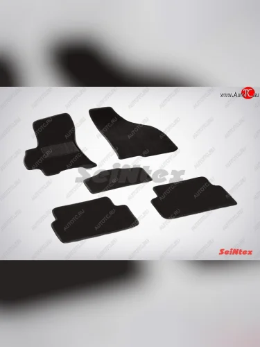 Износостойкие коврики в салон SeiNtex Premium LUX (ворсовые) (Черный) Chevrolet Lanos  T100 (2002-2017) седан