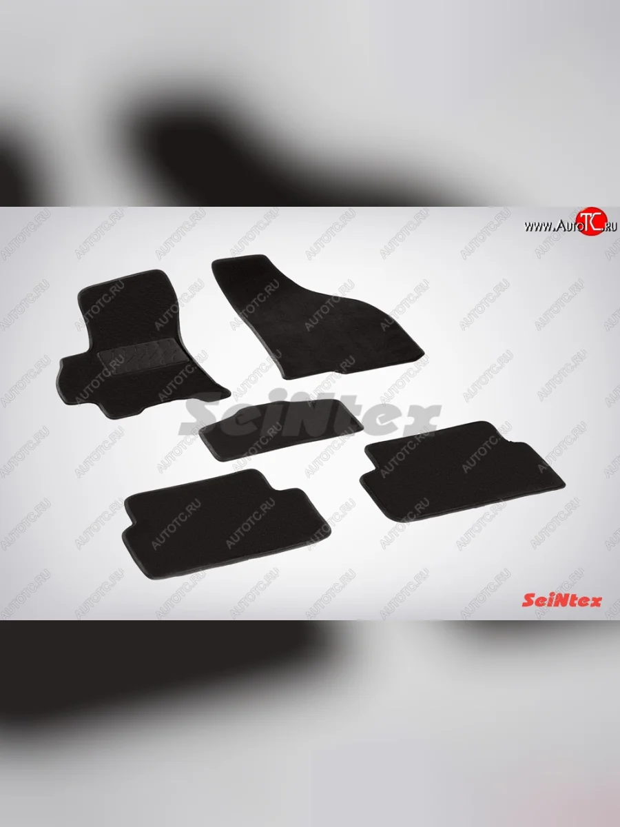 Износостойкие коврики в салон SeiNtex Premium LUX (ворсовые) Chevrolet Lanos T100 седан (2002-2017) (Черный)  в Керчи Республика Крым
