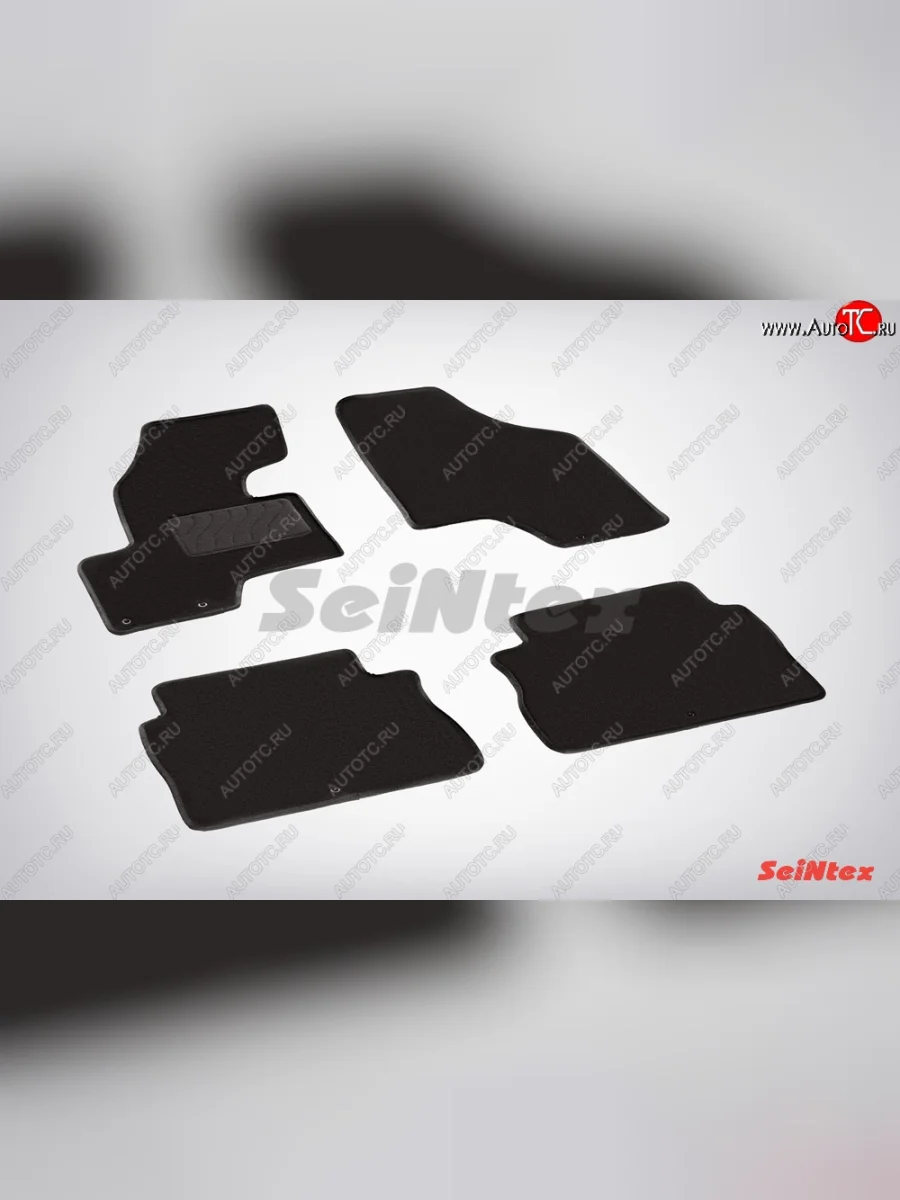 Износостойкие коврики в салон SeiNtex Premium LUX 4 шт. (ворсовые)  Hyundai Santa Fe (2009-2012) CM  в Самаре Самарской области
