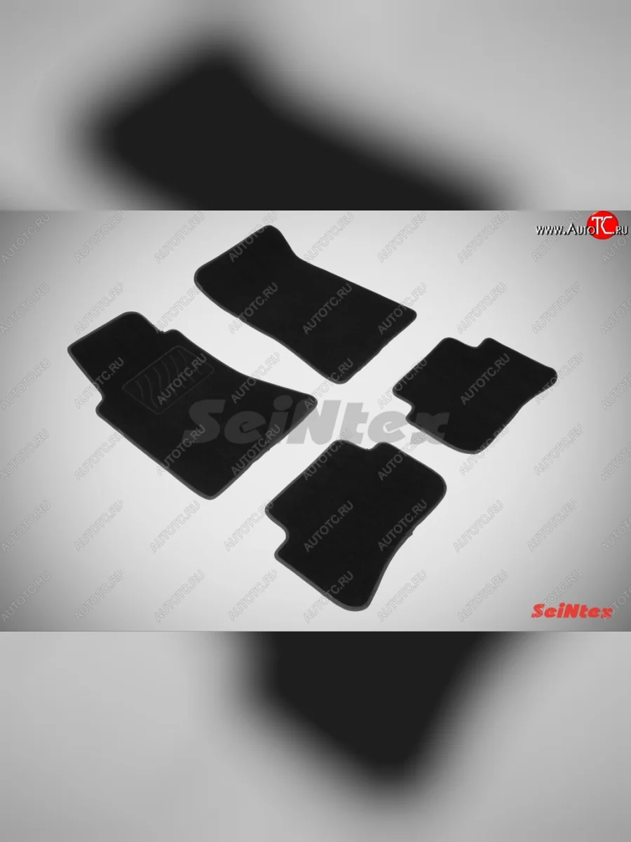 Износостойкие коврики в салон SeiNtex Premium LUX 4 шт. (ворсовые) Mercedes-Benz C-Class W204 дорестайлинг седан (2007-2011)  в Самаре Самарской области