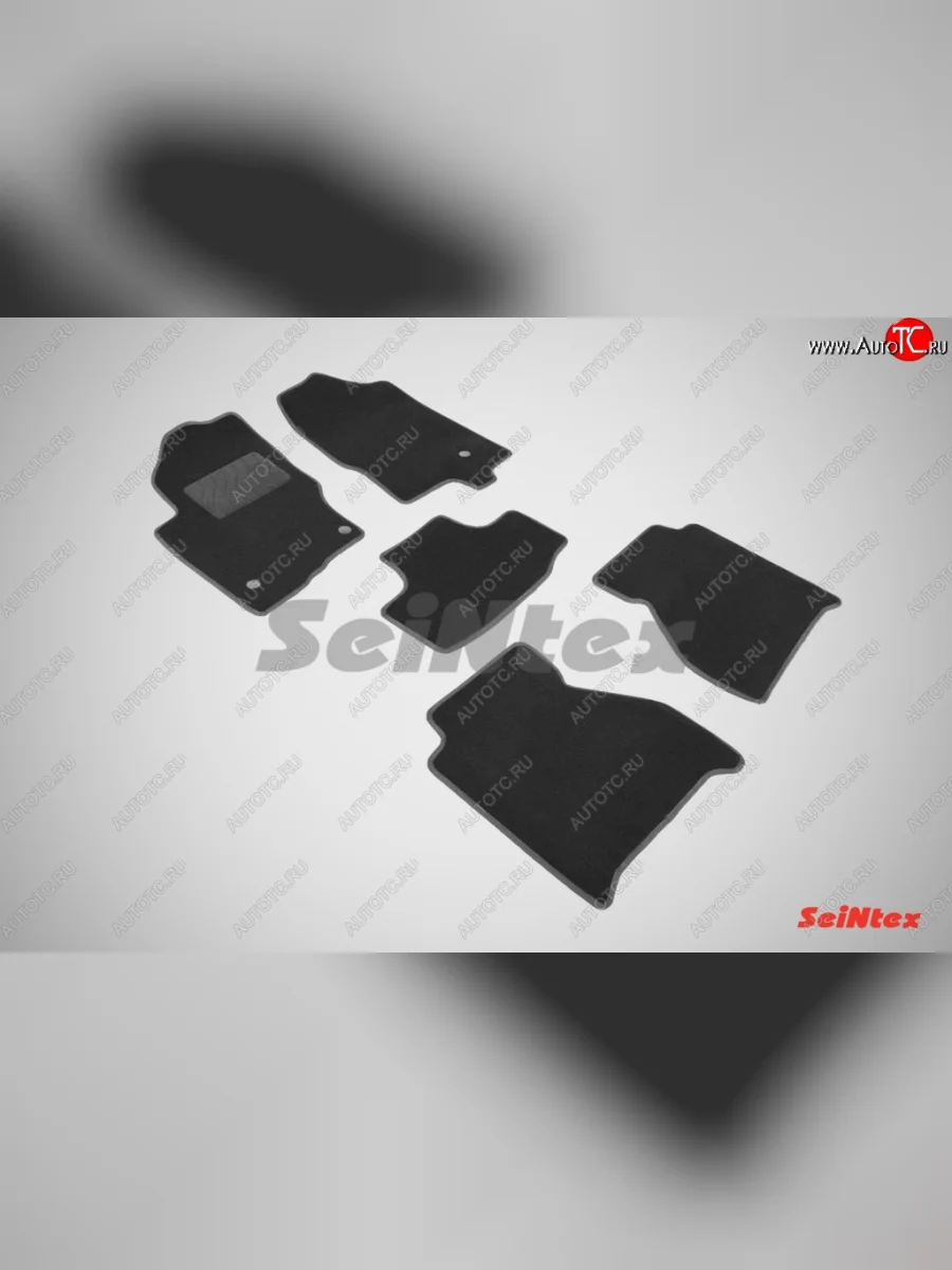 Износостойкие коврики в салон SeiNtex Premium LUX 4 шт. (ворсовые) Nissan Navara 2 D40 дорестайлинг (2004-2010)  в Перми Пермском крае