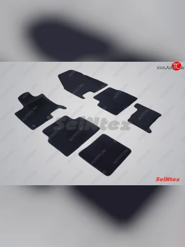 Износостойкие коврики в салон SeiNtex Premium LUX 6 шт. (ворсовые) Nissan Qashqai +2  1 (2008-2010) J10 дорестайлинг