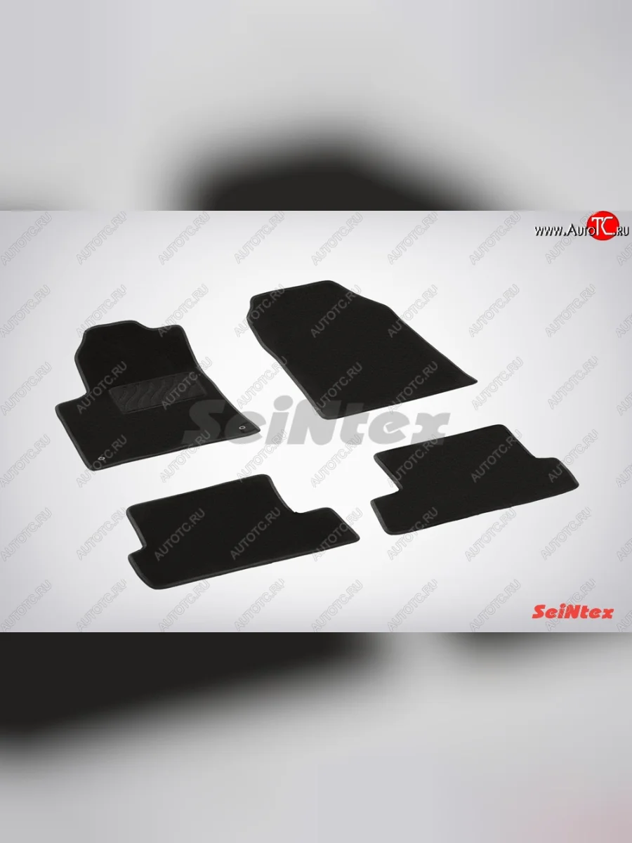 Износостойкие коврики в салон SeiNtex Premium LUX 4 шт. (ворсовые) Peugeot 407 седан (2004-2010)  в Керчи Республика Крым