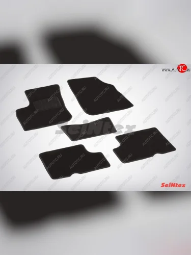 Износостойкие коврики в салон SeiNtex Premium LUX 4 шт. (ворсовые) Renault Logan  1 (2004-2016) дорестайлинг, рестайлинг