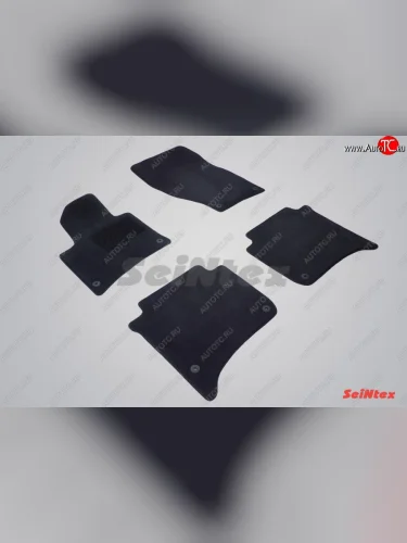 Износостойкие коврики в салон SeiNtex Premium LUX 4 шт. (ворсовые) Volkswagen Touareg  2 NF (2010-2014) дорестайлинг