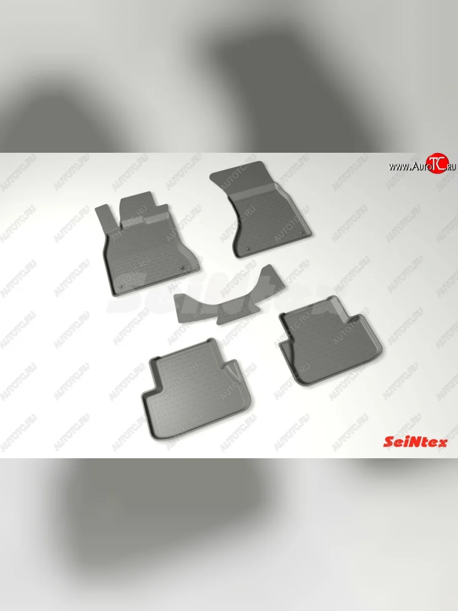 Износостойкие коврики в салон с высоким бортом SeiNtex Premium 4 шт. (резина) Audi A4 B8 дорестайлинг, универсал (2007-2011)  в Керчи Республика Крым