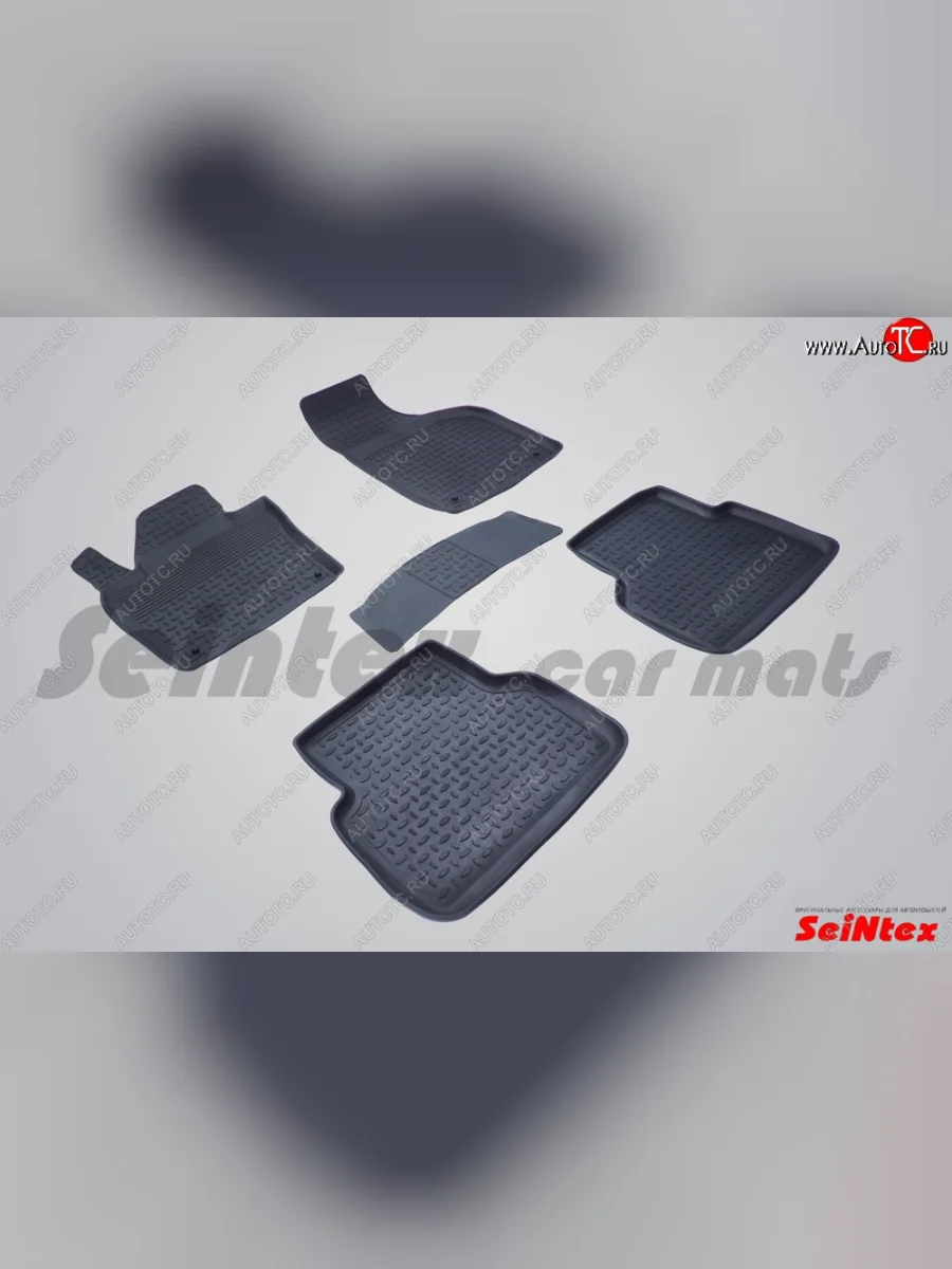 Износостойкие коврики в салон с высоким бортом SeiNtex Premium 4 шт. (резина) Audi Q3 8U дорестайлинг (2011-2015)  в Перми Пермском крае