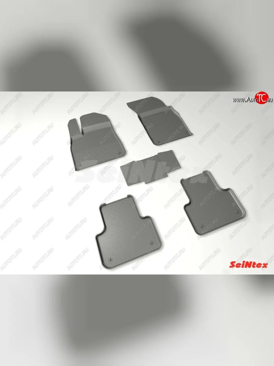 Износостойкие коврики в салон с высоким бортом SeiNtex Premium 4 шт. (резина) Audi Q7 4M дорестайлинг (2015-2020)  в Керчи Республика Крым