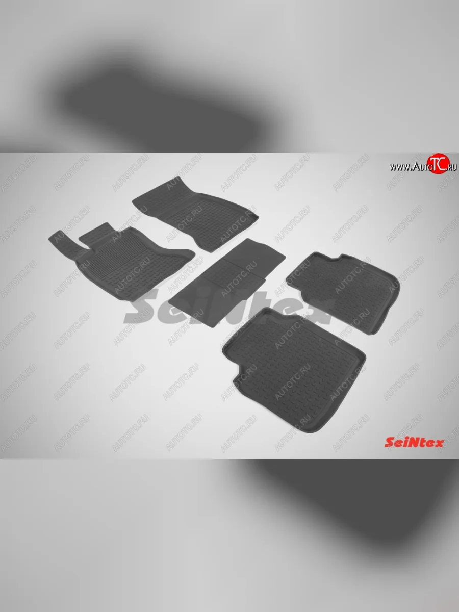 Износостойкие коврики в салон с высоким бортом SeiNtex Premium 4 шт. (резина) BMW 7 серия F01-F04 седан (2008-2015)  в Перми Пермском крае