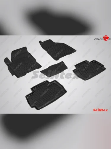 Износостойкие коврики в салон с высоким бортом SeiNtex Premium 4 шт. (резина) Chery Very (2011-2016)