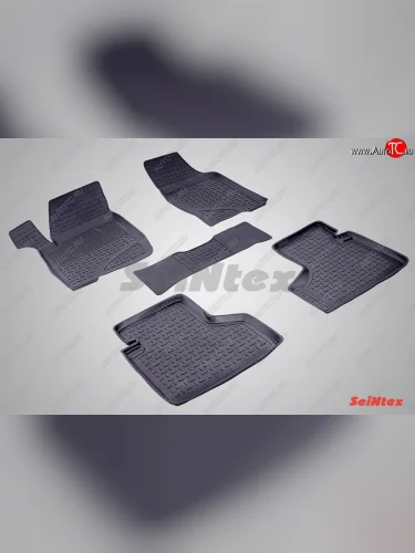 Износостойкие коврики в салон с высоким бортом SeiNtex Premium 4 шт. (резина) Chevrolet Niva  2123 (2002-2020), Лада ВАЗ 2123 (Нива Шевроле) (2002-2021), Лада ВАЗ Нива Трэвел (2021-2025)