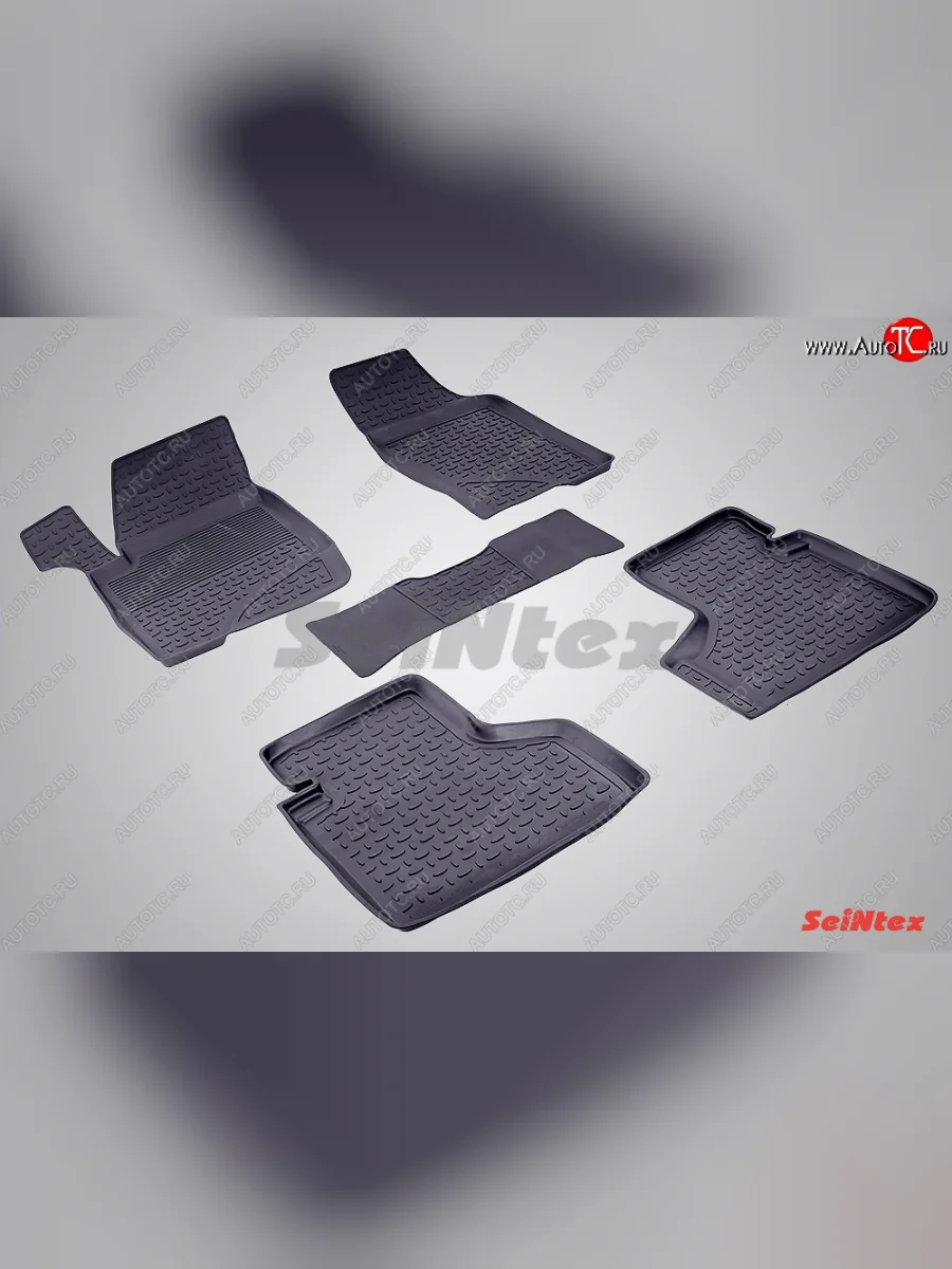 Износостойкие коврики в салон с высоким бортом SeiNtex Premium 4 шт. (резина) Chevrolet Niva 2123 рестайлинг (2009-2020)  в Керчи Республика Крым