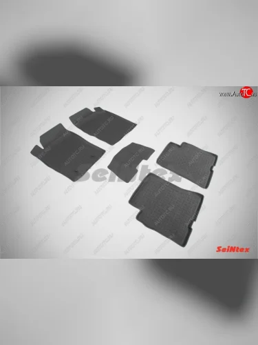 Износостойкие коврики в салон с высоким бортом SeiNtex Premium 4 шт. (резина) Dong Feng H30 (2013-2017)