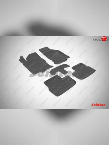 Износостойкие коврики в салон с высоким бортом SeiNtex Premium 4 шт. (резина) Datsun mi-DO - on-DO