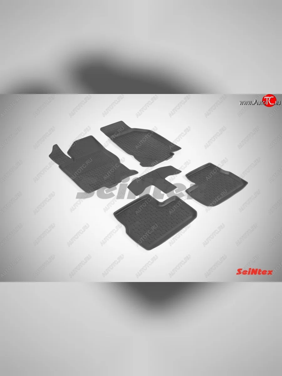 Износостойкие коврики в салон с высоким бортом SeiNtex Premium 4 шт. (резина) Datsun on-DO седан рестайлинг (2019-2021)  в Керчи Республика Крым