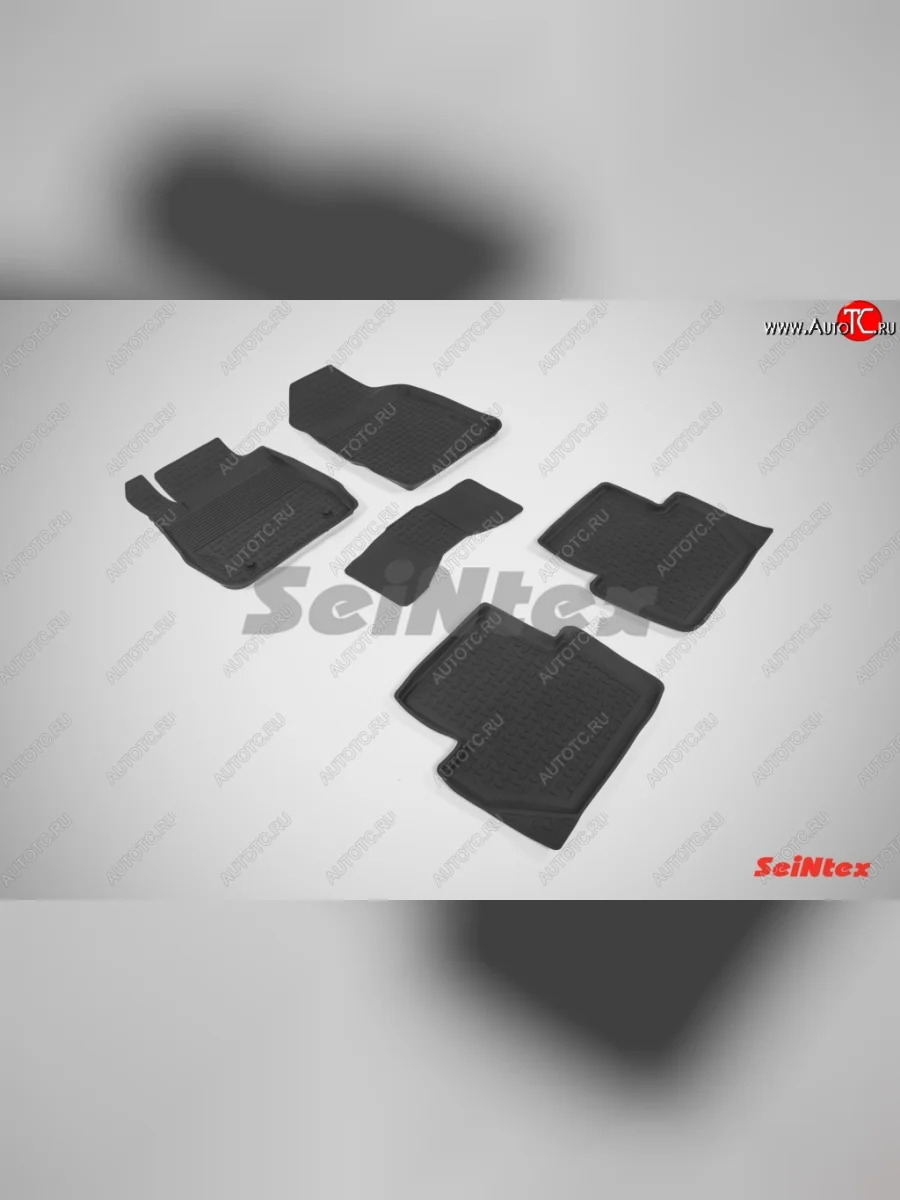 Износостойкие коврики в салон с высоким бортом SeiNtex Premium 4 шт. (резина) Ford Fiesta 6 хэтчбэк 5 дв. рестайлинг (2012-2019)  в Керчи Республика Крым
