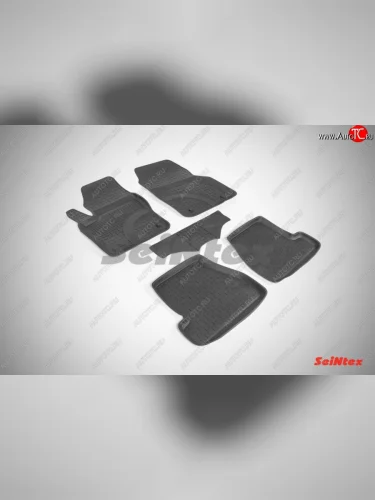 Износостойкие коврики в салон с высоким бортом SeiNtex Premium 4 шт. (резина) Ford Focus 3 универсал дорестайлинг (2010-2015)