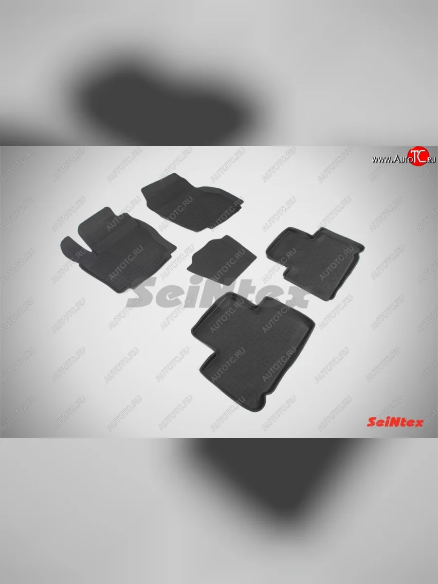 Износостойкие коврики в салон с высоким бортом SeiNtex Premium 4 шт. (резина) Ford S-Max 1 дорестайлинг (2006-2010)  в Керчи Республика Крым