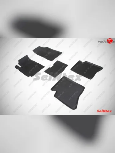 Износостойкие коврики в салон с высоким бортом SeiNtex Premium 4 шт. (резина) Geely MK (2006-2015)