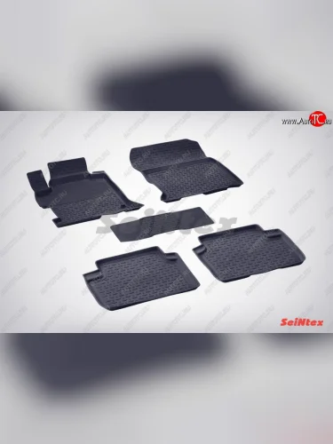 Износостойкие коврики в салон с высоким бортом SeiNtex Premium 4 шт. (резина) Honda Accord  9 CR (2013-2020) седан дорестайлинг, седан рестайлинг