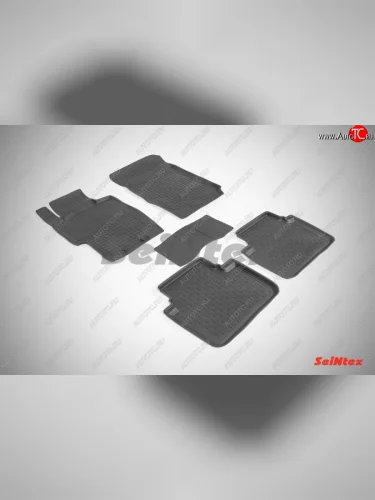 Износостойкие коврики в салон с высоким бортом SeiNtex Premium 4 шт. (резина) Honda Accord ( 7 CL,  7 CM) (2002-2008) седан дорестайлинг, универсал дорестайлинг, седан рестайлинг, универсал рестайлинг