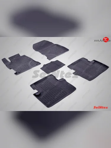 Износостойкие коврики в салон с высоким бортом 4D SeiNtex Premium 4 шт. (резина) Honda Civic  FB (2011-2016) седан