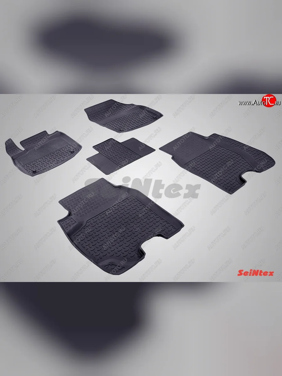 Износостойкие коврики в салон с высоким бортом (хетчбек) SeiNtex Premium 4 шт. (резина) Honda Civic FK2 хэтчбэк 5 дв. (2011-2016)  в Самаре Самарской области