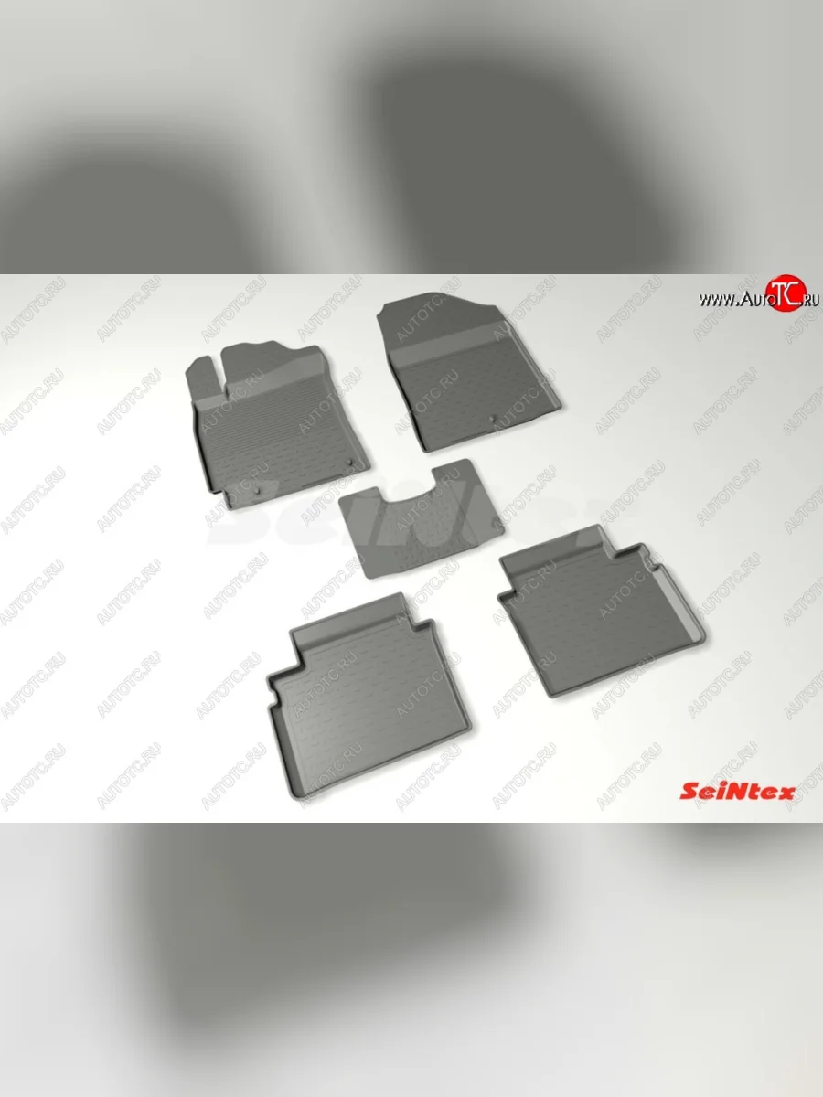 Износостойкие коврики в салон с высоким бортом SeiNtex Premium 4 шт. (резина) Hyundai Elantra AD дорестайлинг (2016-2019)  в Воронеже Воронежской области