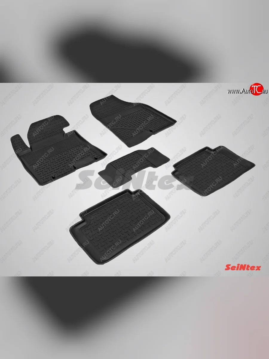 Износостойкие коврики в салон с высоким бортом SeiNtex Premium 4 шт. (резина) Hyundai I30 FD хэтчбек дорестайлинг (2007-2010)  в Воронеже Воронежской области