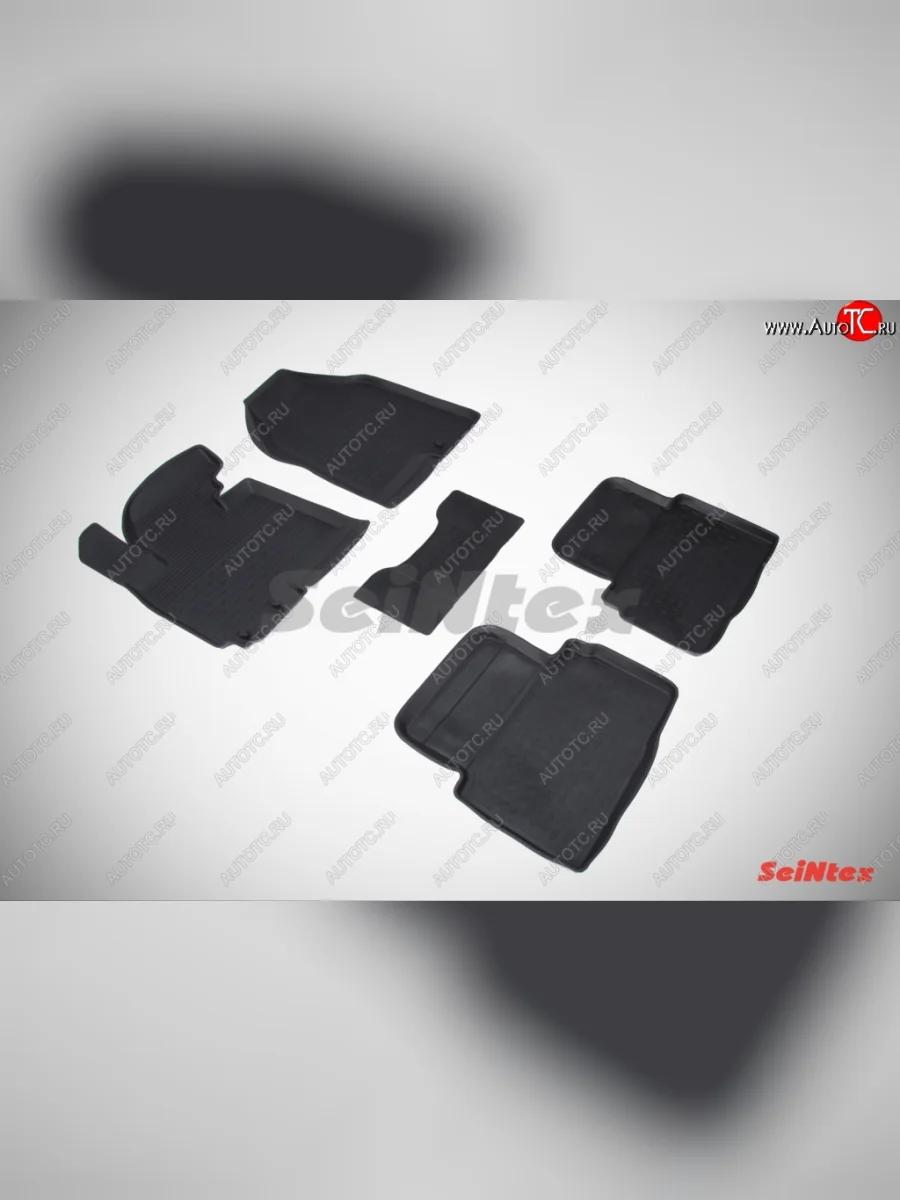 Износостойкие коврики в салон с высоким бортом SeiNtex Premium 4 шт. (резина) Hyundai IX35 LM дорестайлинг (2009-2013)  в Керчи Республика Крым