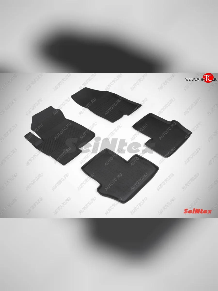 Износостойкие коврики в салон с высоким бортом SeiNtex Premium 4 шт. (резина) Jeep Liberty KK (2007-2013)  в Керчи Республика Крым