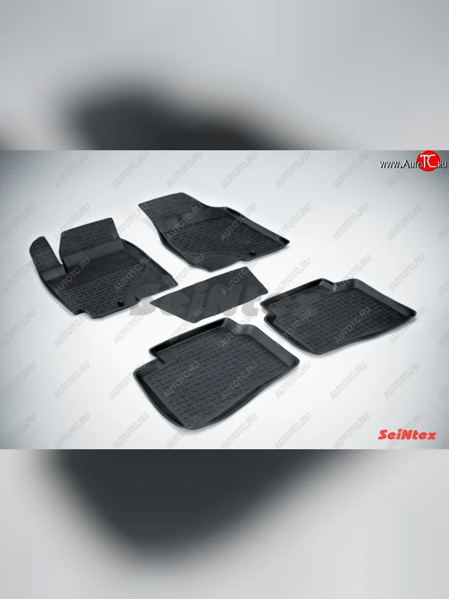 Износостойкие коврики в салон с высоким бортом SeiNtex Premium 4 шт. (резина) KIA Cerato 2 TD седан (2008-2013)  в Самаре Самарской области