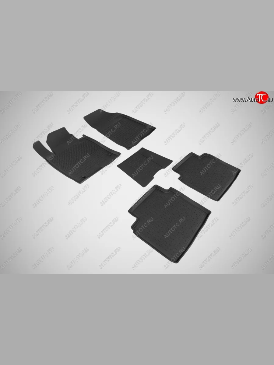 Износостойкие коврики в салон с высоким бортом SeiNtex Premium 4 шт. (резина) KIA Optima JF седан рестайлинг (2018-2020)  в Перми Пермском крае